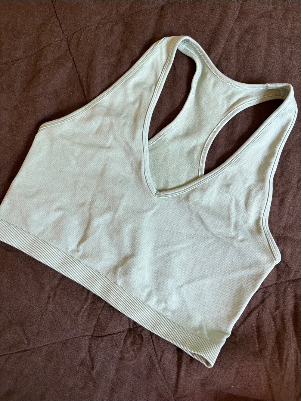 TNA Seamless Racerback Sports Bra - Pastel Green